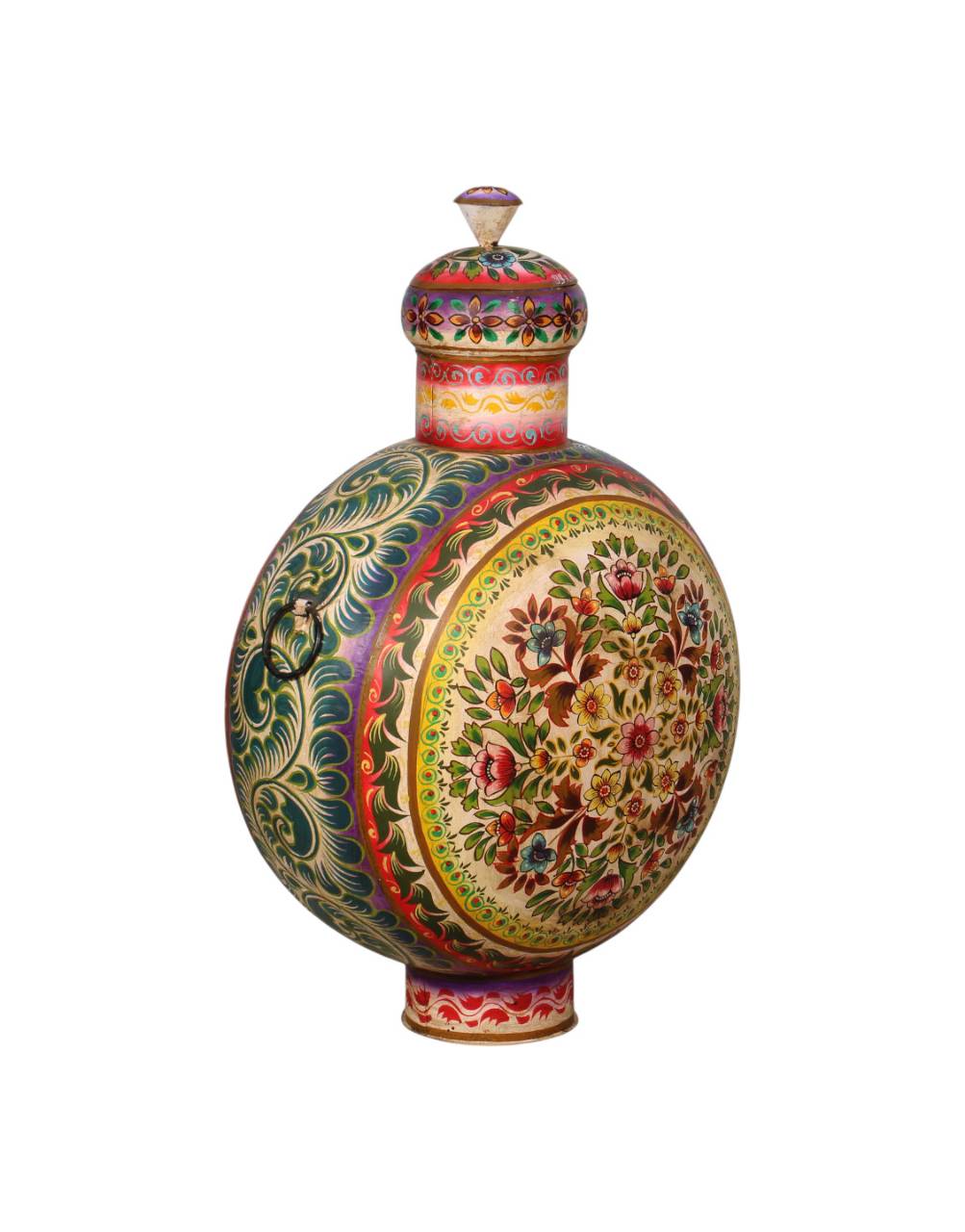 Phoolkari Vintage Iron Pot