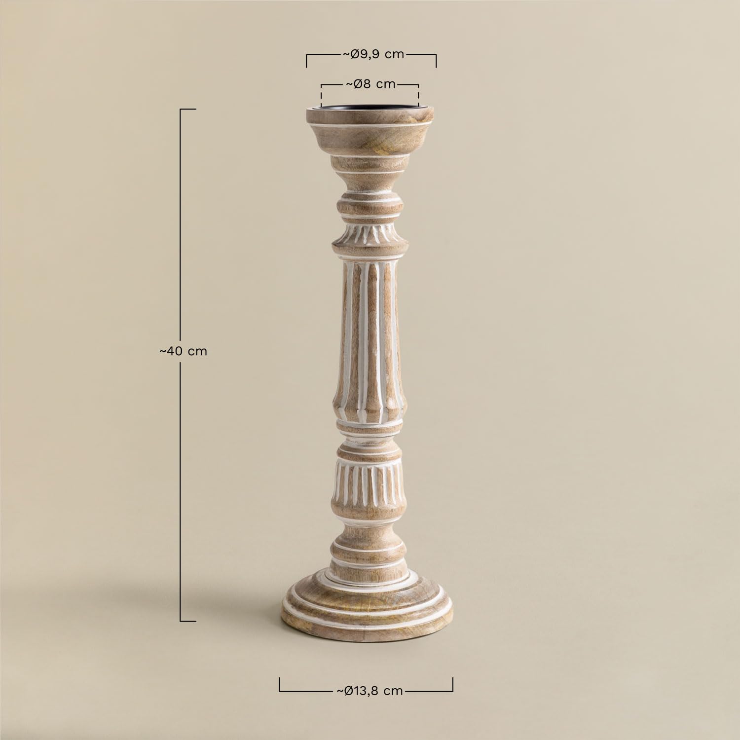 Ivory Grove Candle Stands - Set of 2