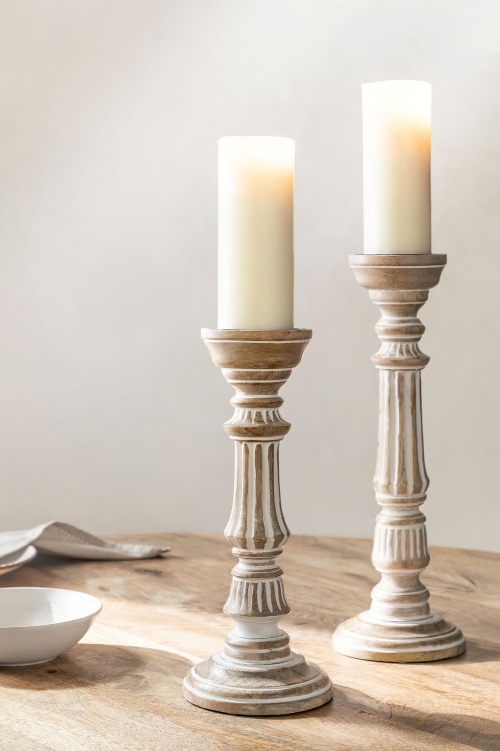 Ivory Grove Candle Stands - Set of 2