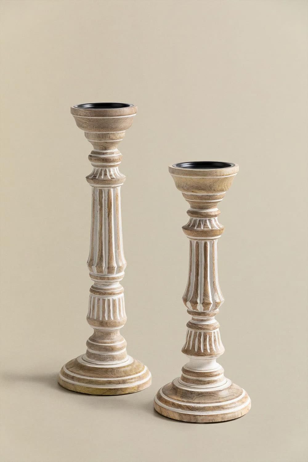 Ivory Grove Candle Stands - Set of 2
