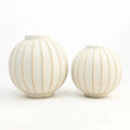 Pearl Textured Ceramic Vase - Set of 2
