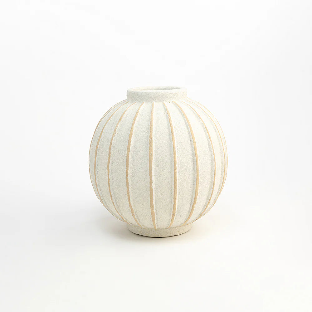 Pearl Textured Ceramic Vase - Set of 2