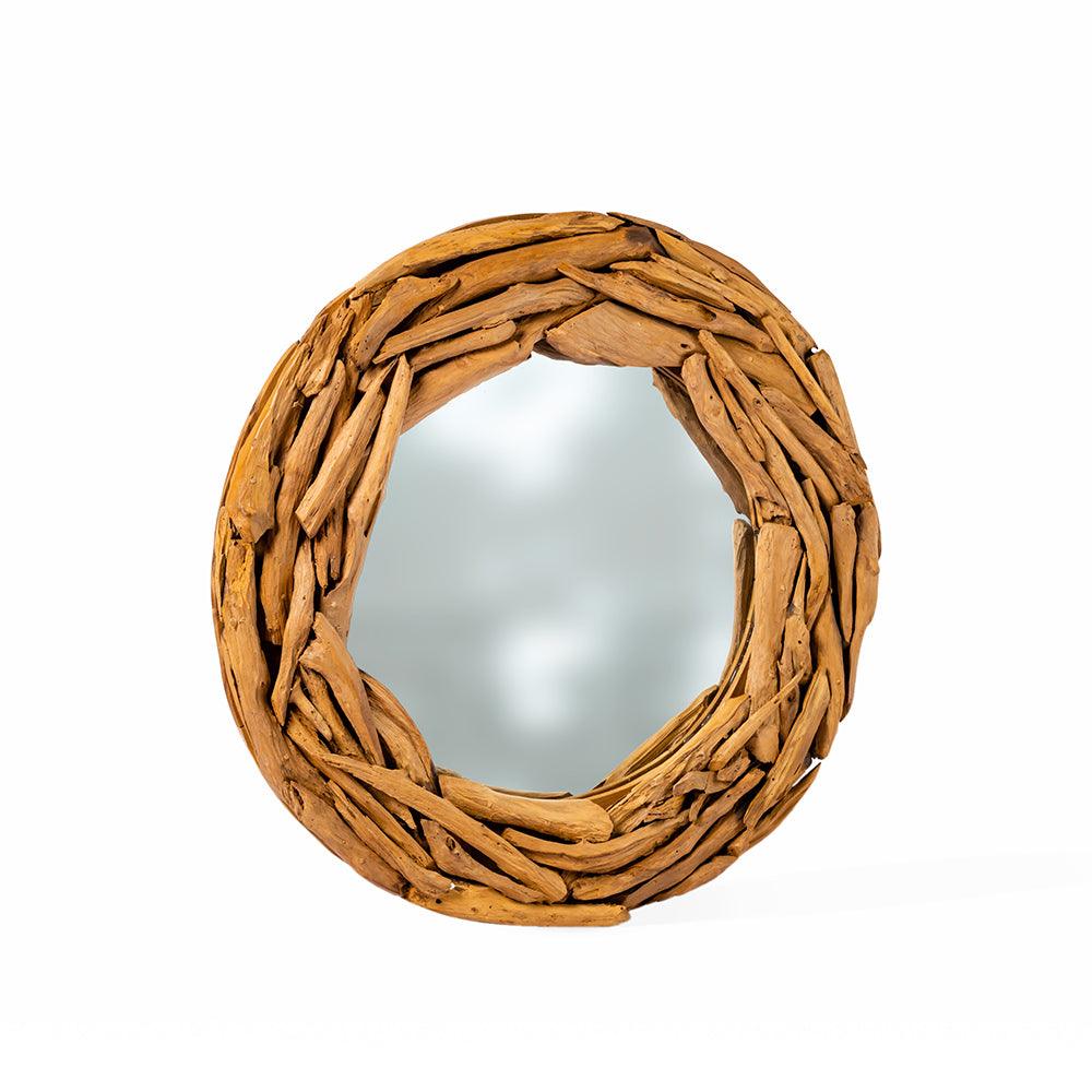 Rustic Driftwood Wall Mirror