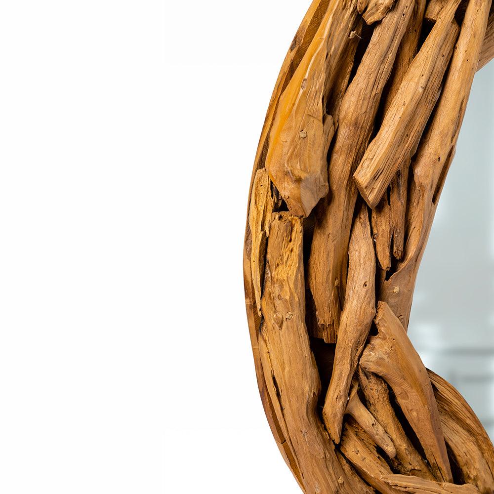 Rustic Driftwood Wall Mirror